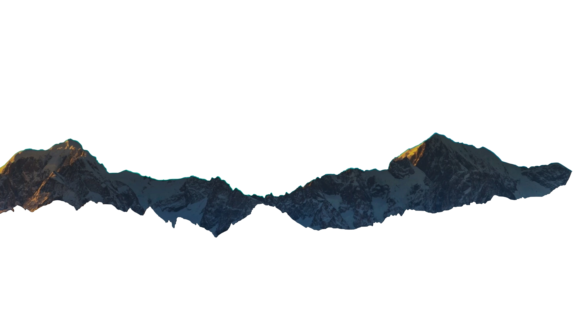 Top segment of mountain background for banner